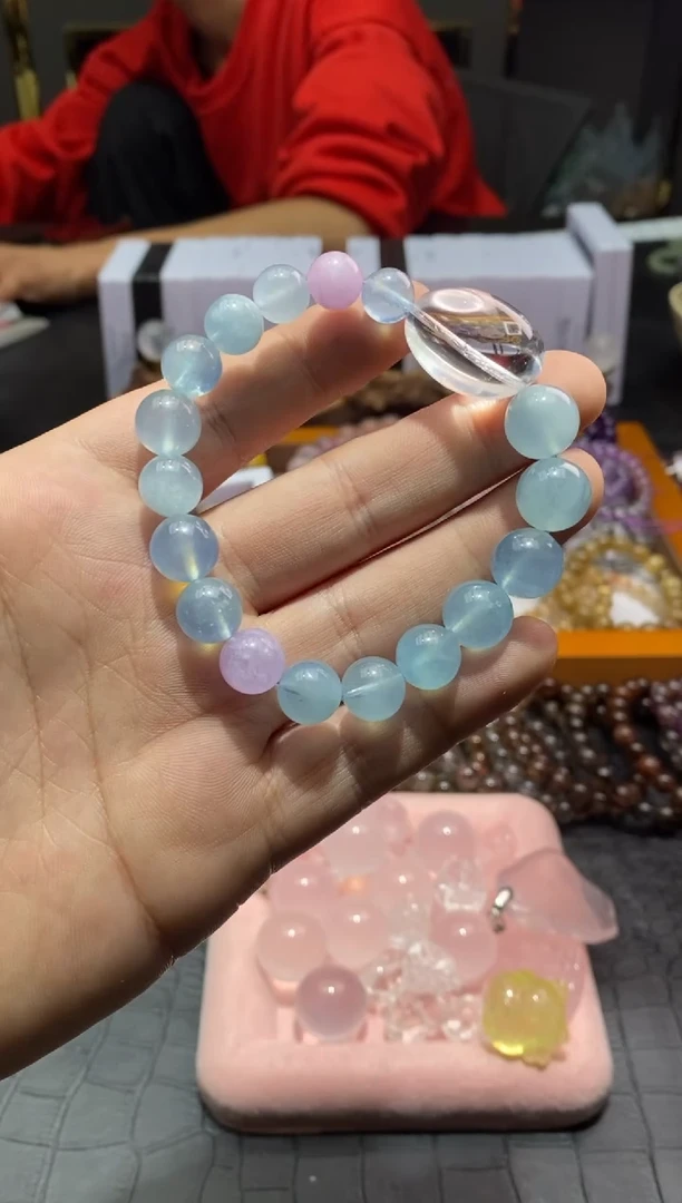【闪购商品】海蓝宝石手链合金晨曦水晶56