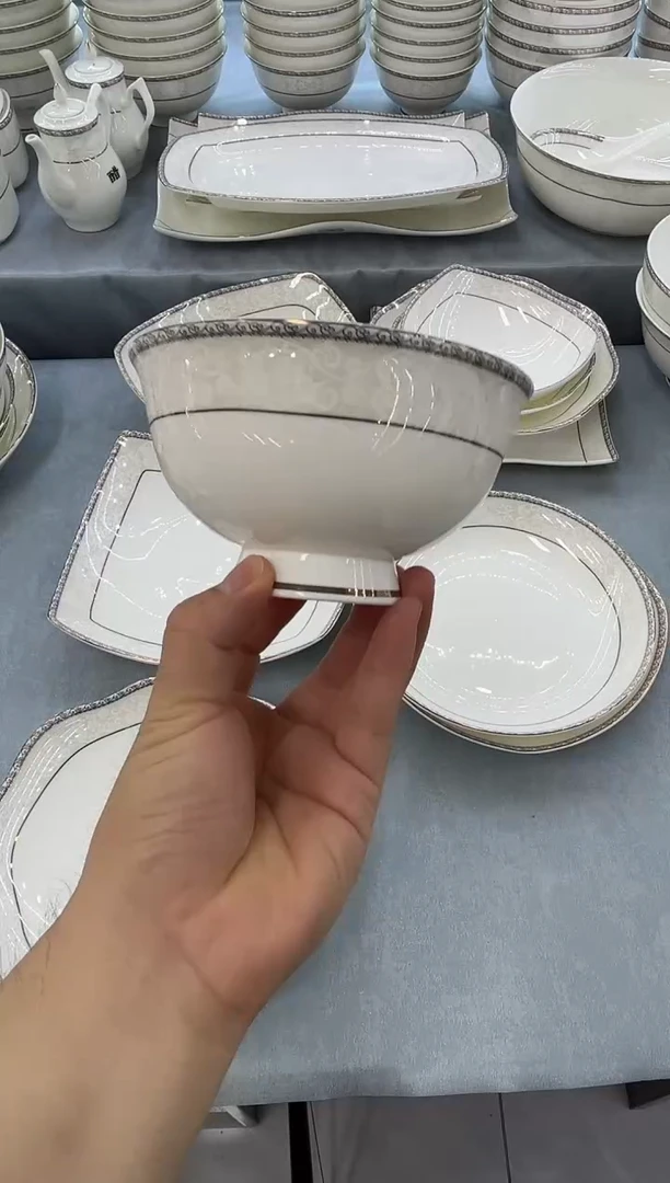 骨瓷玲珑5高10个
