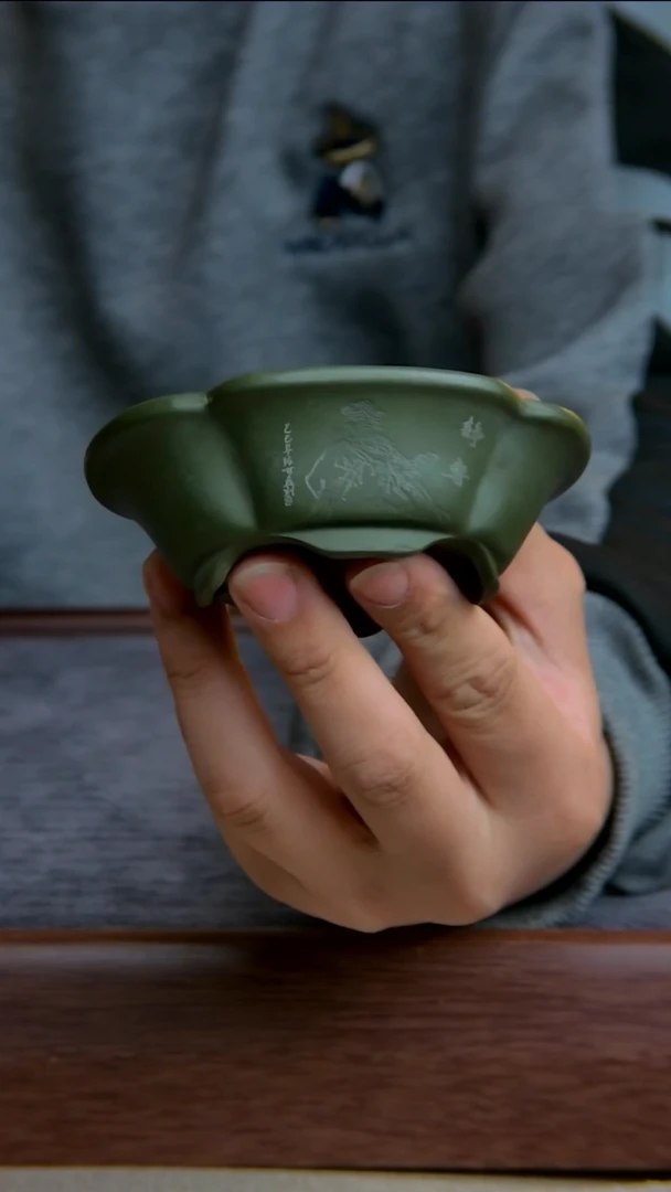 【闪购商品】紫砂花盆8.5*6.5*2内径紫砂花盆