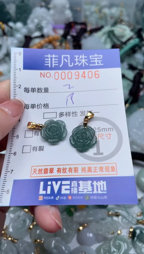 翡翠未镶嵌颈饰00..9406