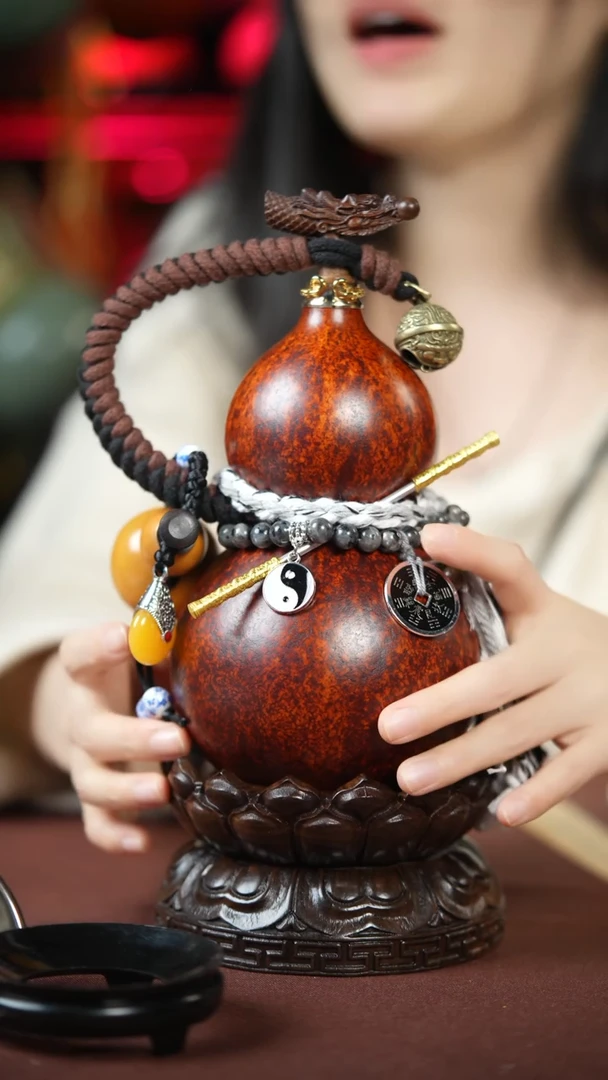 【闪购商品】322号600ml左右的非遗漆器酒葫芦