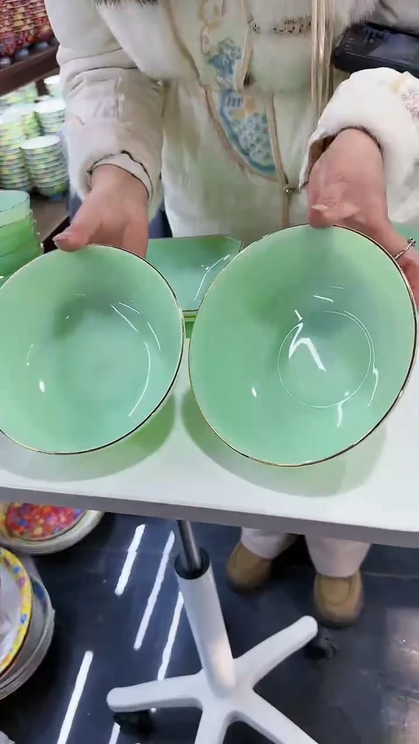 【闪购商品】瓷片6.5英寸面碗2个景德镇陶瓷