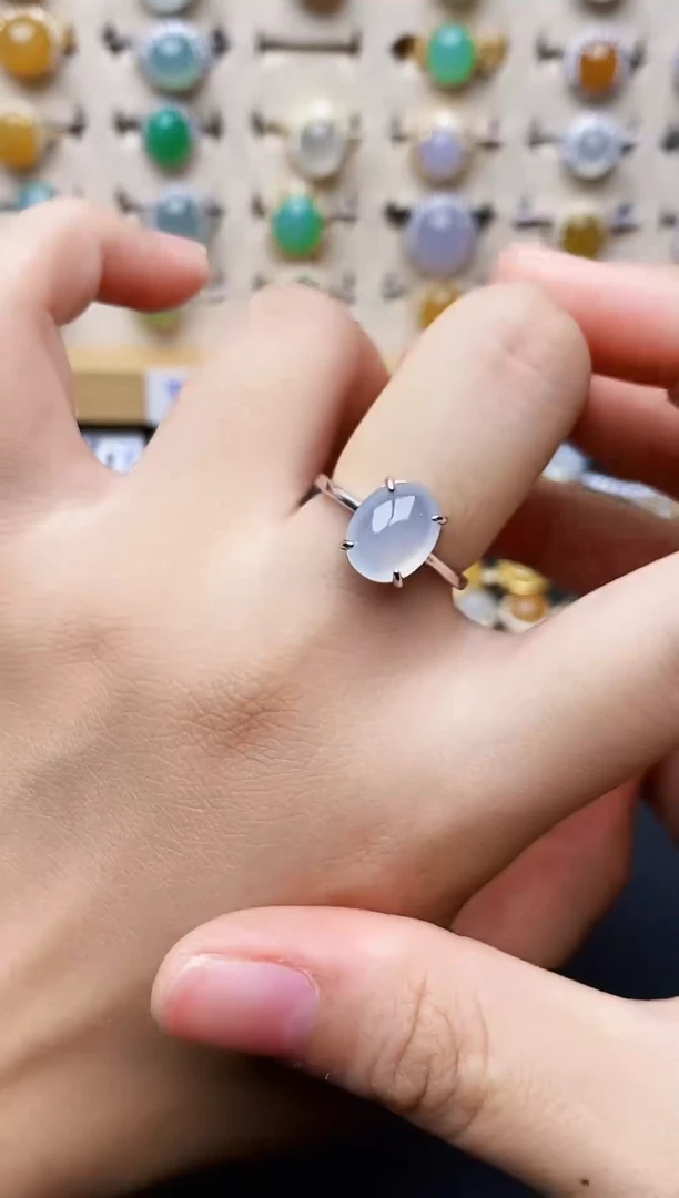 银S925镶嵌戒指翡翠4792