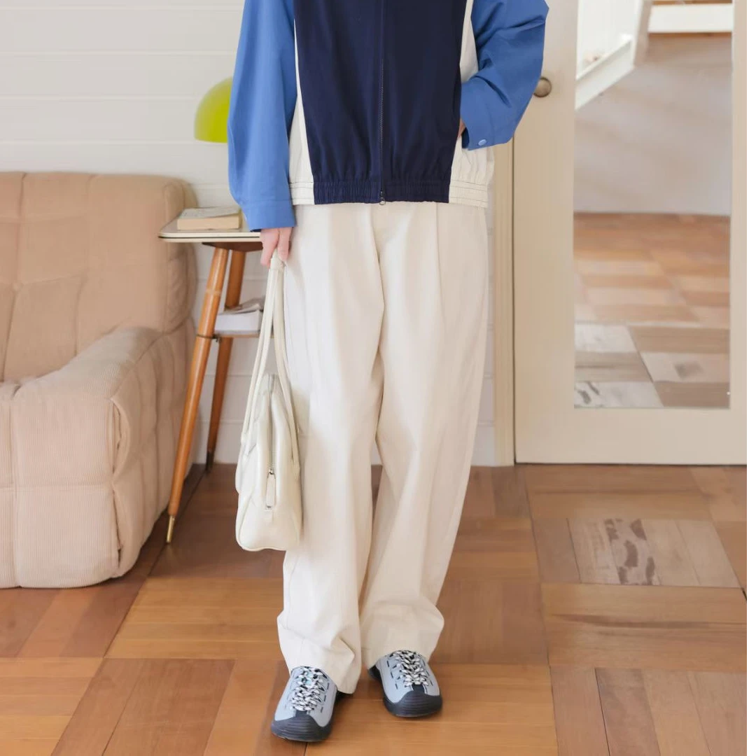 柚丁常规秋季长裤直筒裤休闲风春秋季