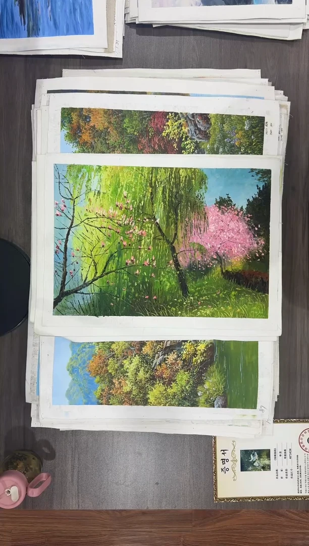 油画【66号】约53*35cm丨朝鲜原创纯手绘孤品油画丨顺丰包邮