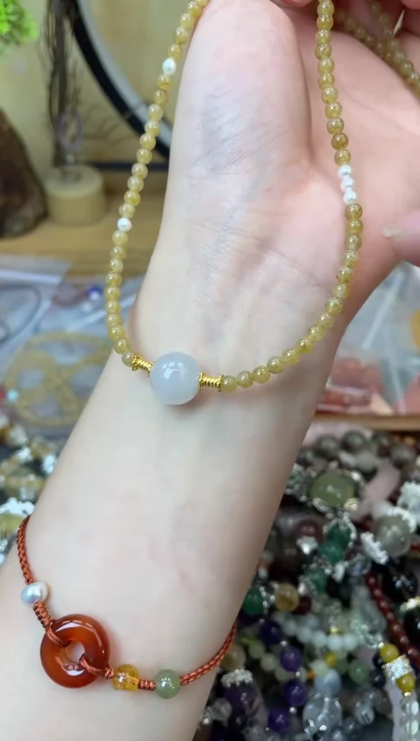 【闪购商品】和田玉项链银S925镶嵌354