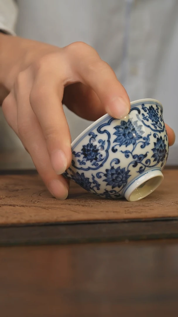 杯柴窑青花破价福利