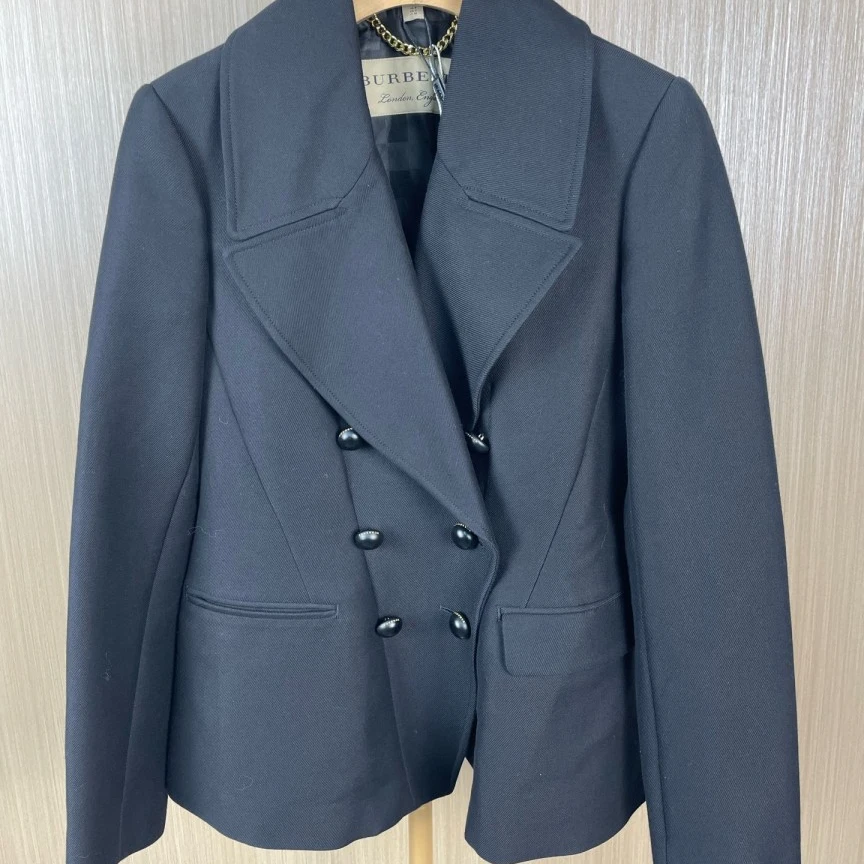 99新 BURBERRY/博柏利 黑色羊毛西装外套 36 16275987