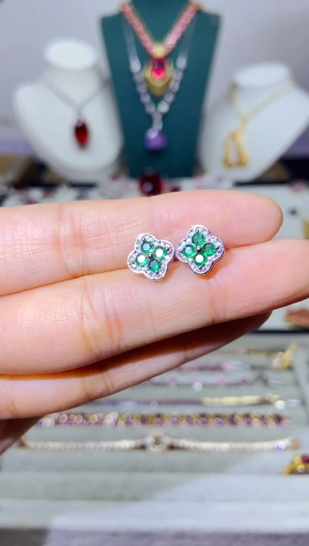 银S925镶嵌戒指烟晶1