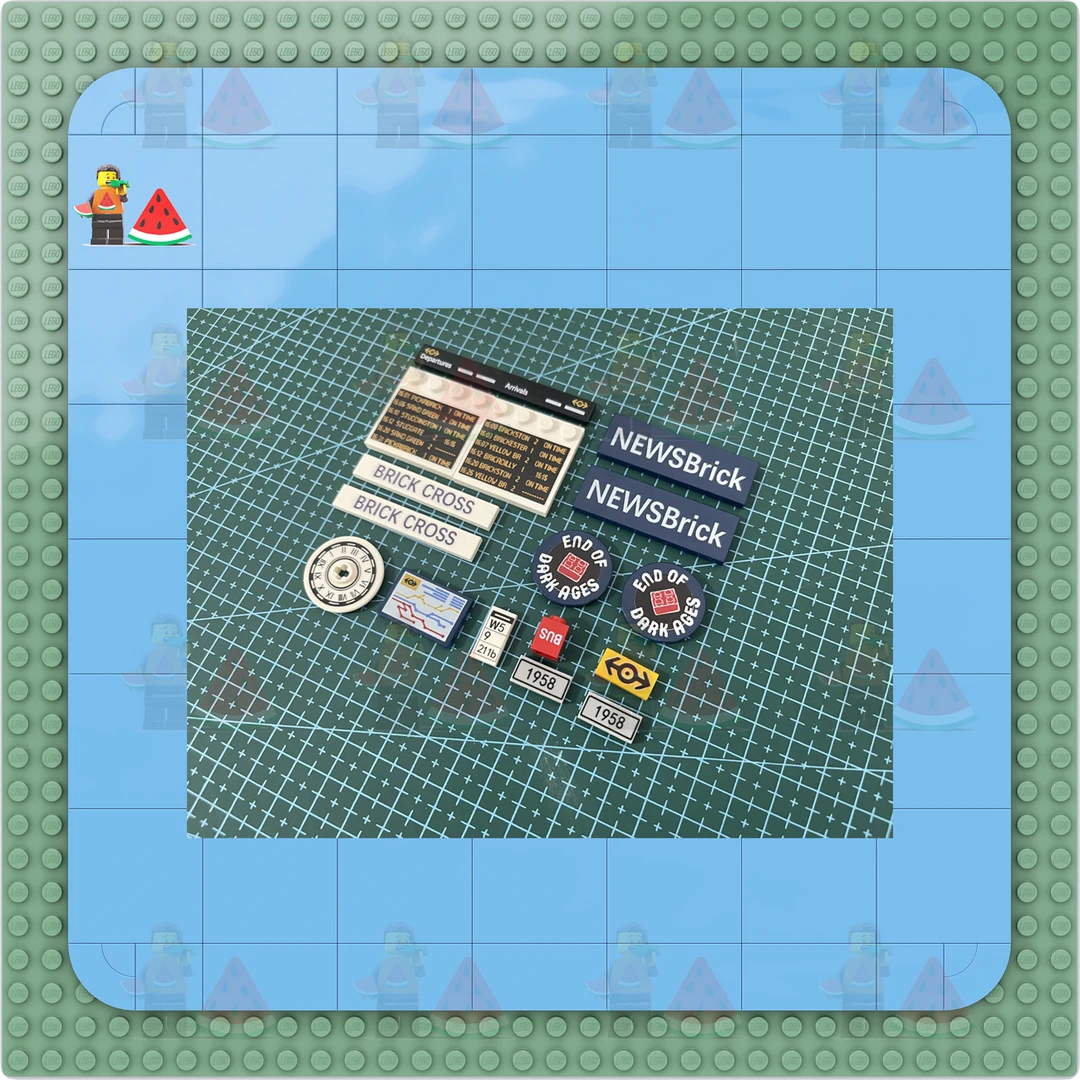 BL910034十字火车站印刷件