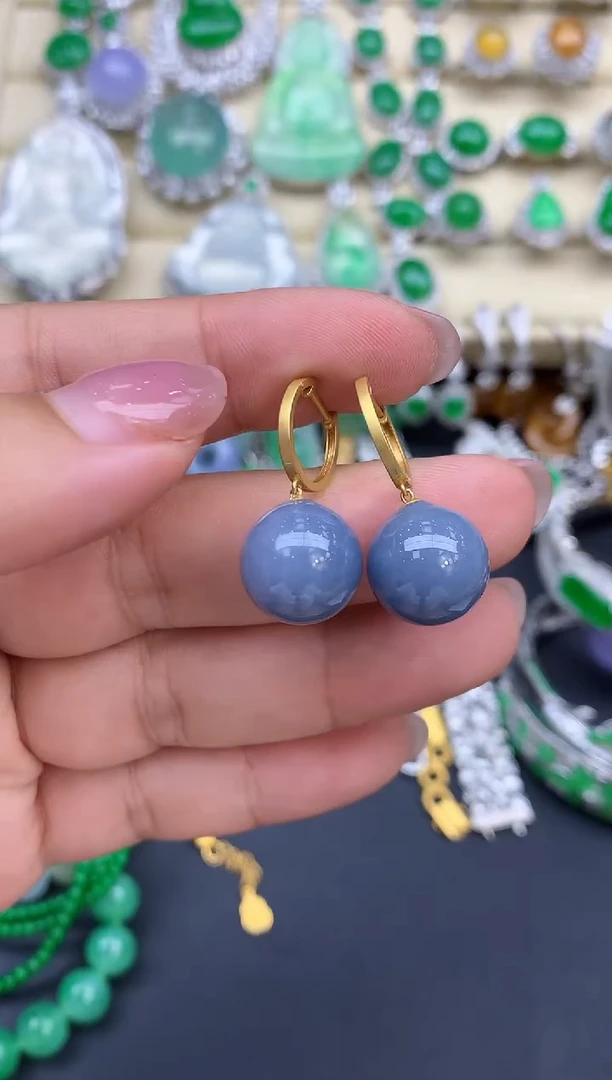 翡翠18K金镶嵌颈饰212-春日珠宝