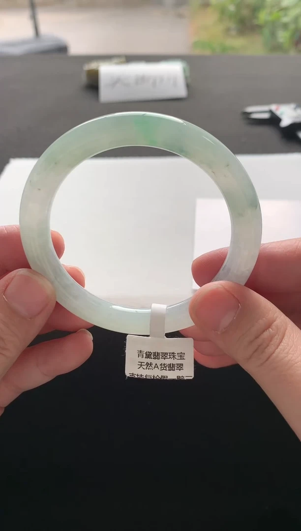 未镶嵌手镯翡翠57圆条Y4502买断
