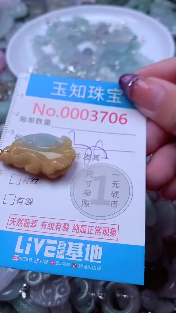 翡翠未镶嵌吊坠(不含链)3706