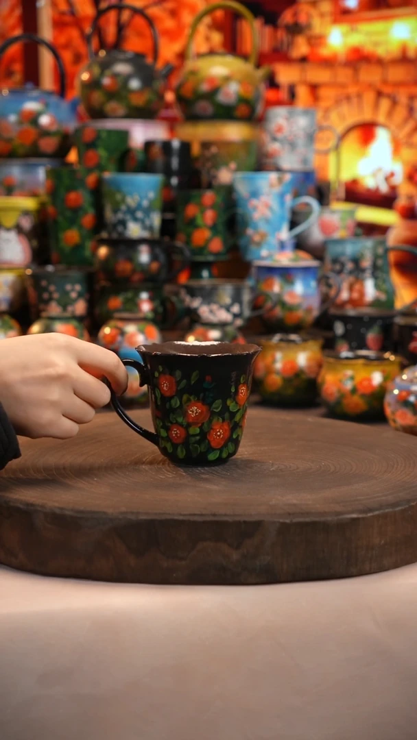 油画   釉下彩   杯子