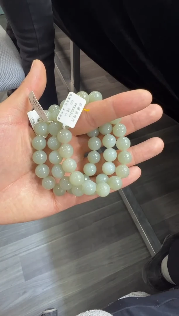 颈饰未镶嵌和田玉青白玉卡12手串多样性拍一发一