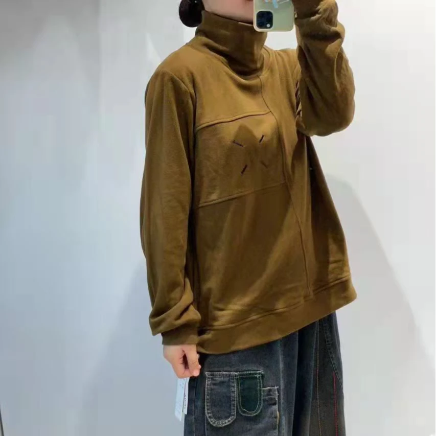 8089新款秋冬加绒加厚休闲减龄显瘦长袖卫衣T恤