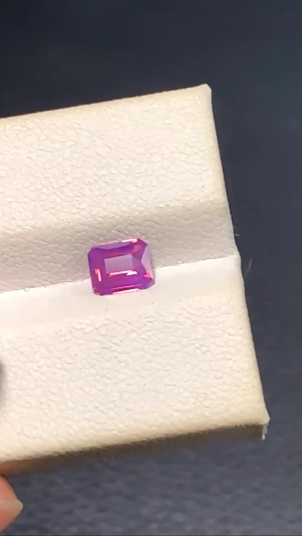 裸石彩色蓝宝石76分天然无烧紫蓝宝裸石