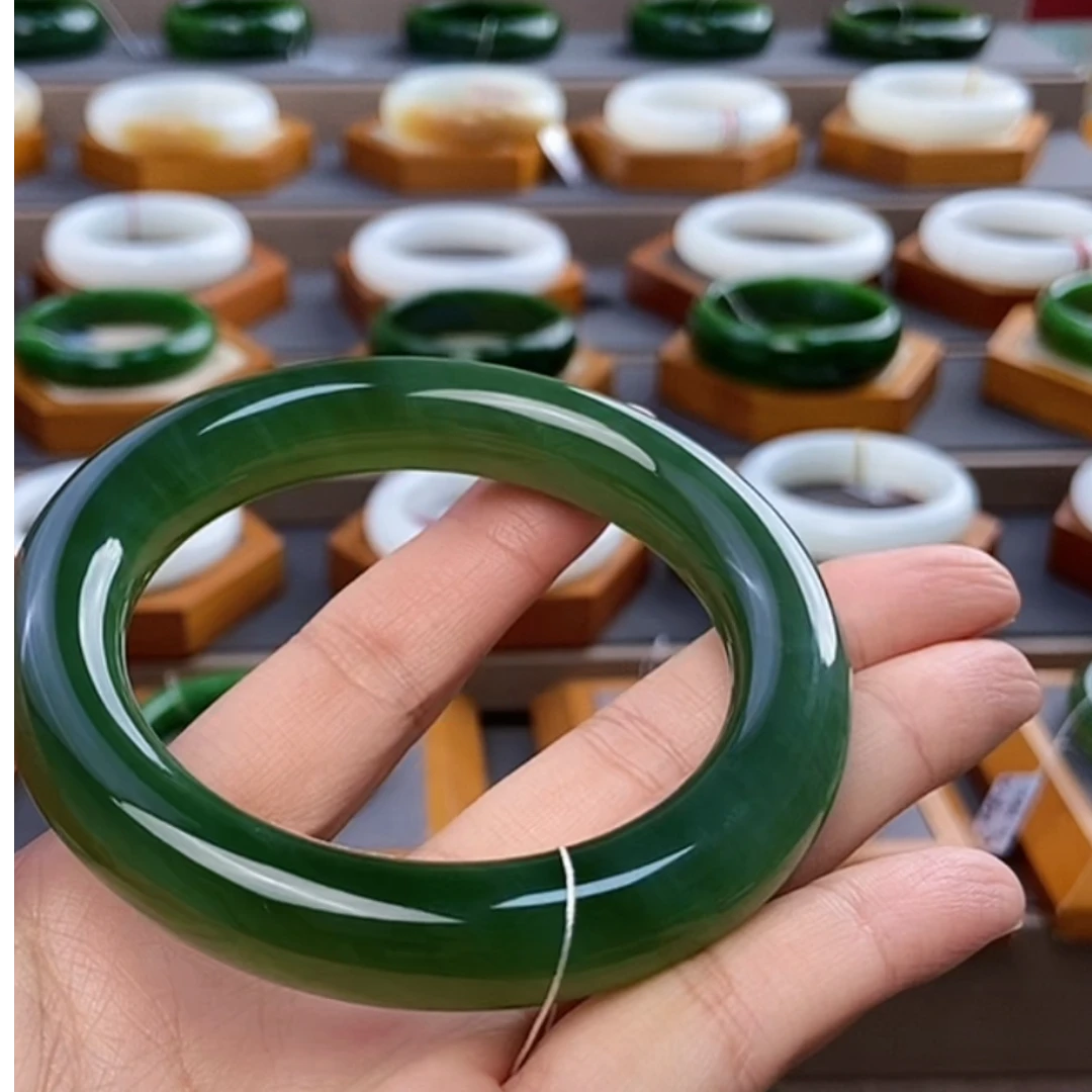 【君君推荐】高端收藏级碧玉手镯25101108Q