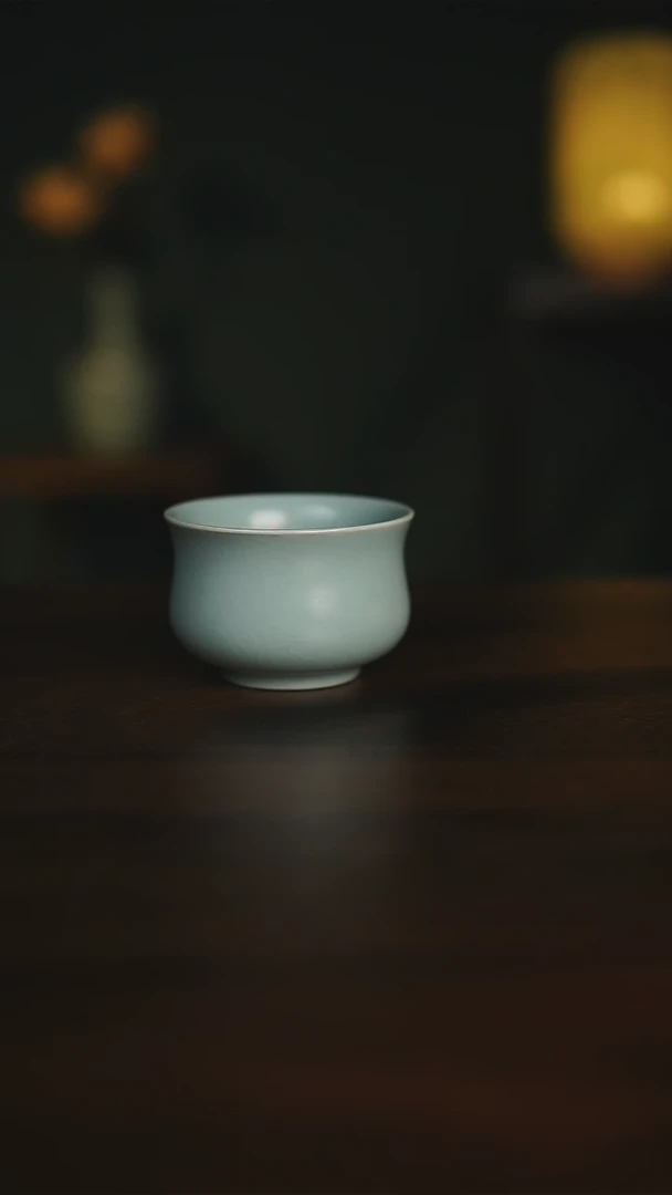 【闪购商品】仿古釉 支钉烧望月杯