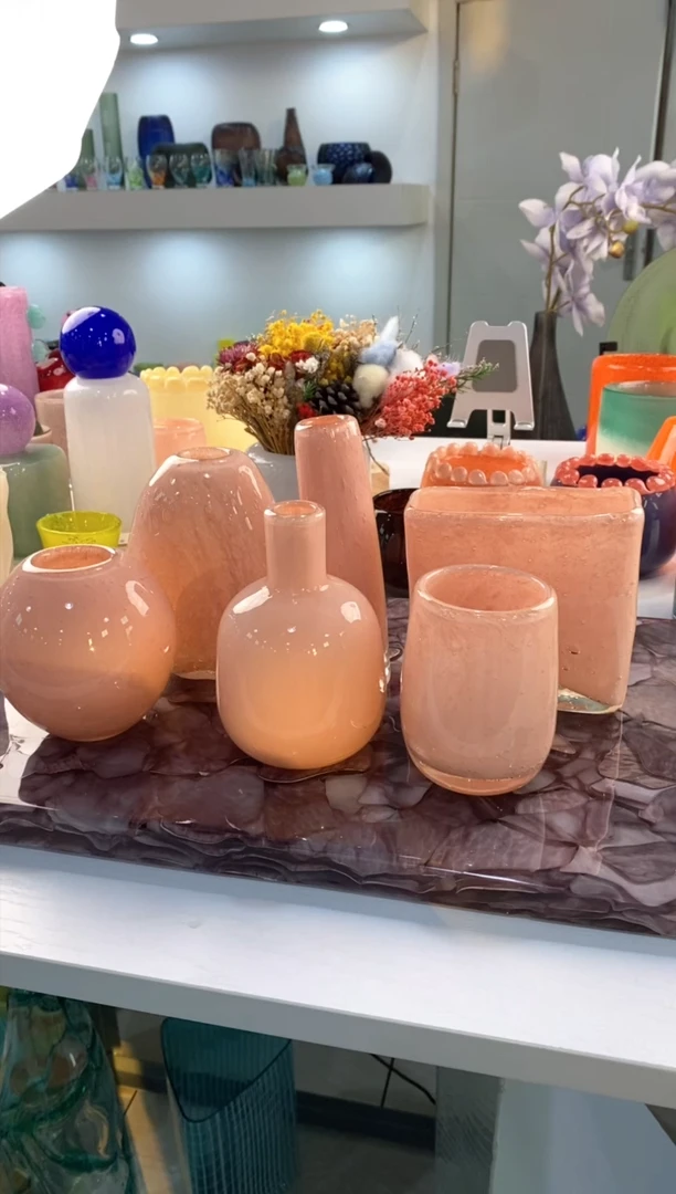 【闪购商品】琉璃慕忆家花瓶6件套