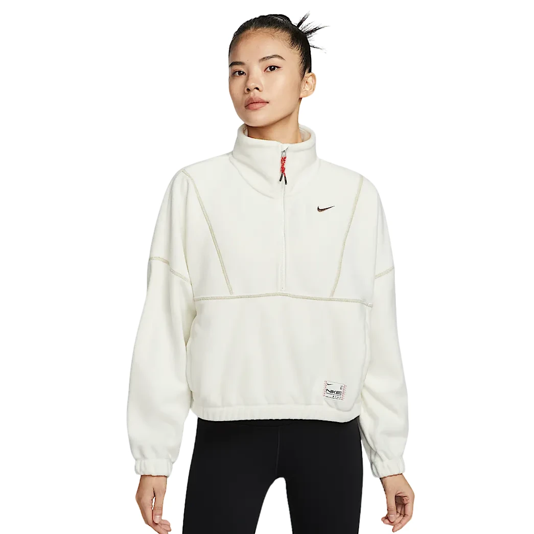 NIKE/耐克官方灵蛇迎新系列ONE摇粒绒保暖女圆领套头衫HV8465-133