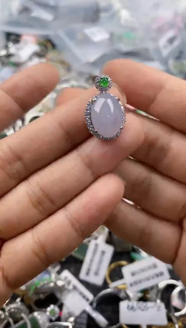 银S925镶嵌戒指翡翠111---4