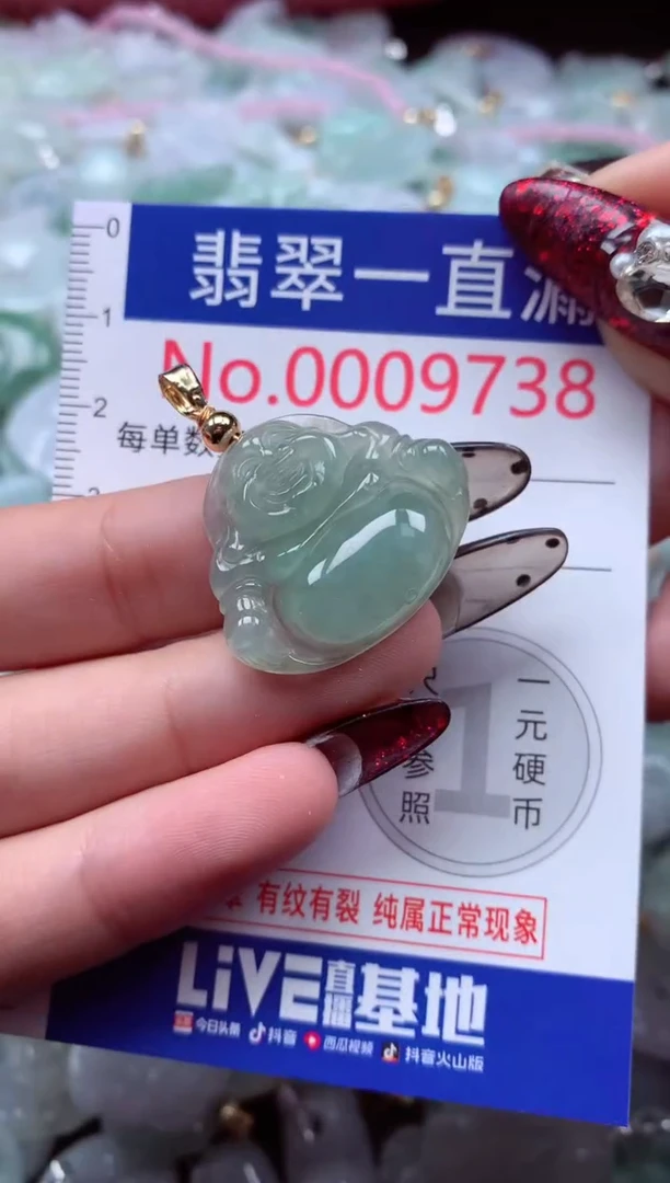 吊坠(不含链)未镶嵌翡翠9738