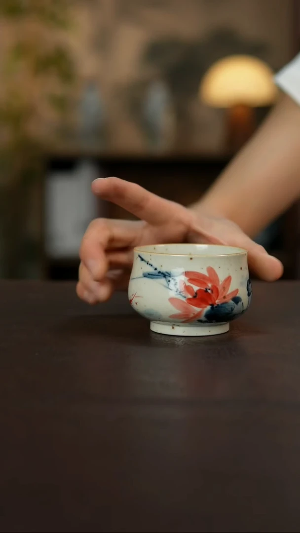 景德镇陶瓷杯碗柴烧多人