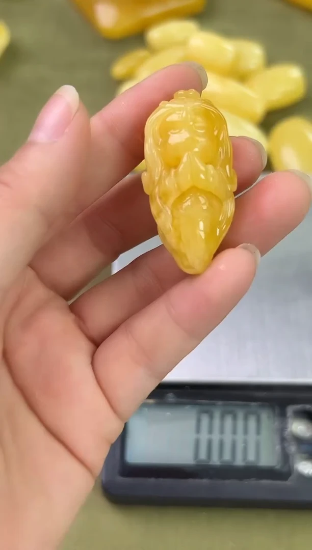 裸石琥珀未镶嵌琥珀蜜蜡吊坠