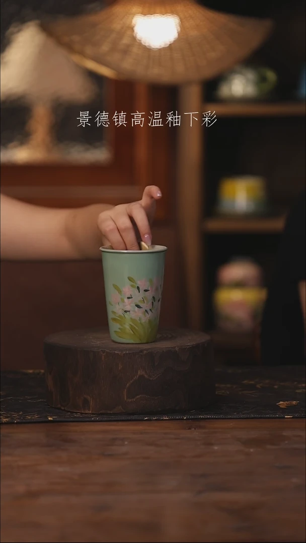 陶瓷景德镇高温釉下手绘陶瓷032