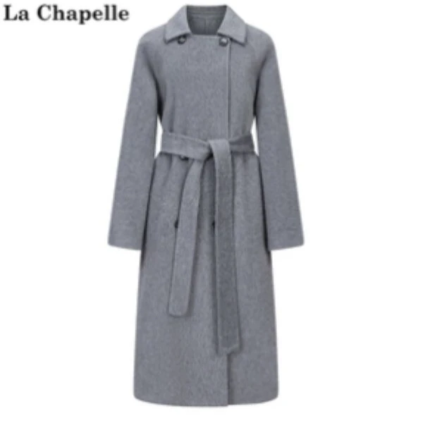 拉夏贝尔/25现货冬新款时尚气质高级双面羊毛大衣 0008 XYZ