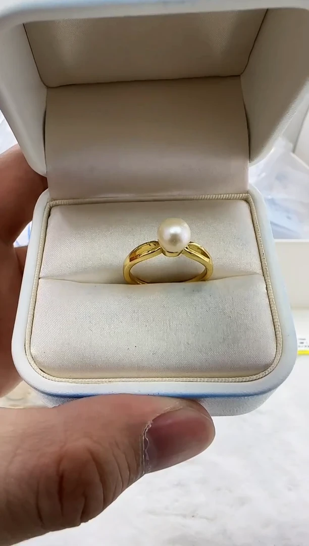 【闪购商品】海水珍珠DA未镶嵌戒指7  c1472