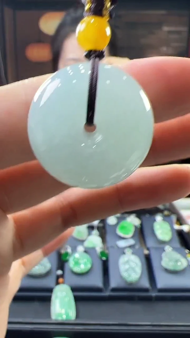 未镶嵌挂件翡翠甜甜圈