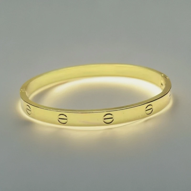 钛钢手镯 【A407】钛钢手镯女首饰品潮人韩版简约手镯