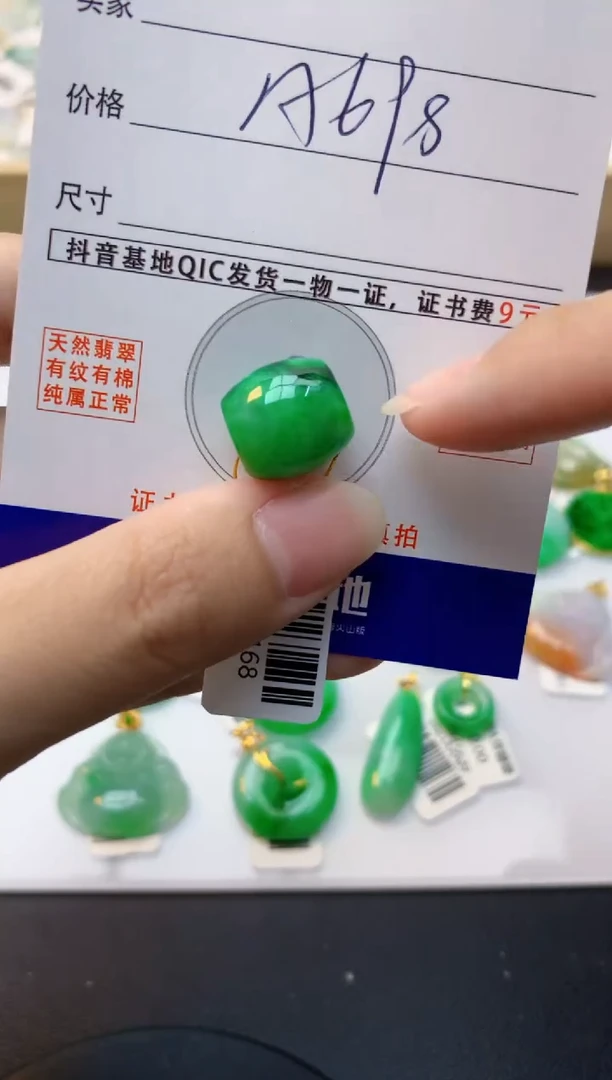 颈饰未镶嵌翡翠天然缅甸A货翡翠