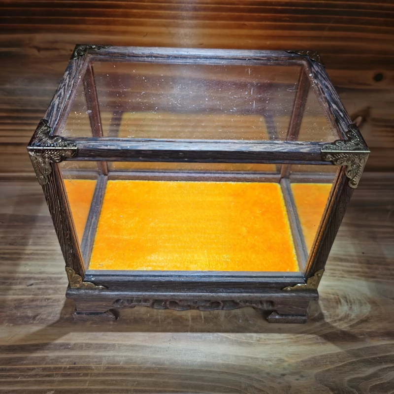 ZL18 室内摆件把玩件展柜装饰品展示盒仿古工艺品盒子