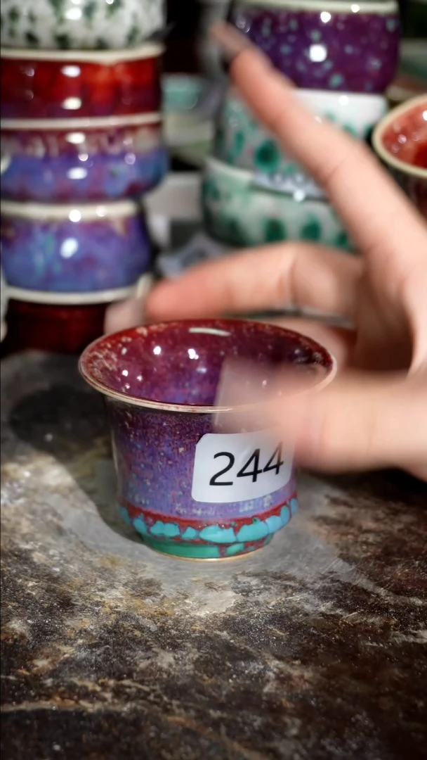 摆件精品窑变钧瓷茶器