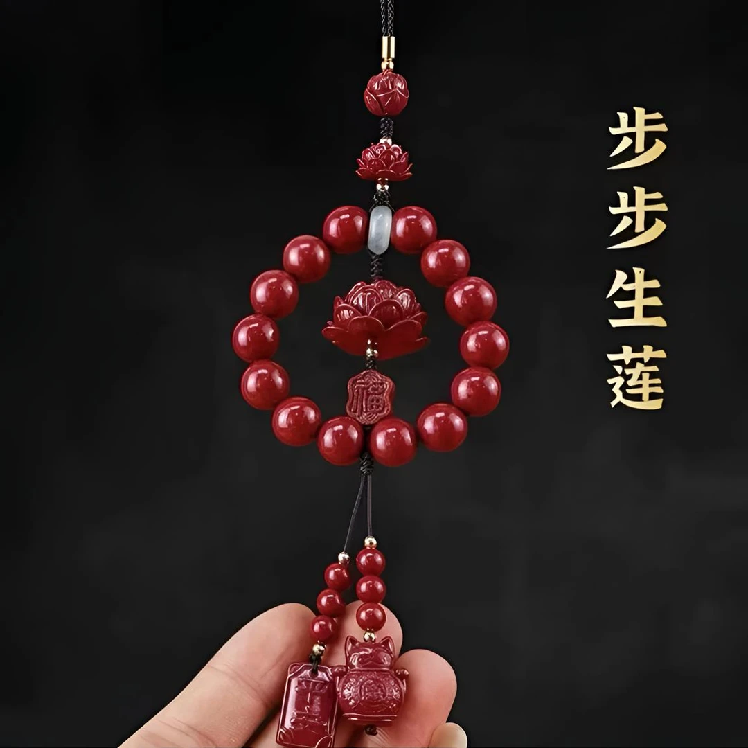 天然辰砂朱砂壹子阁精品手串 S1191