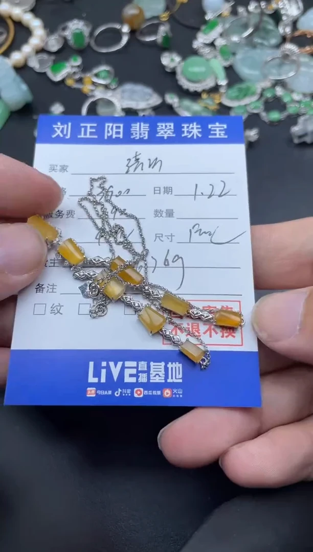 【闪购商品】翡翠颈饰18K金镶嵌FOCE寄售不退换