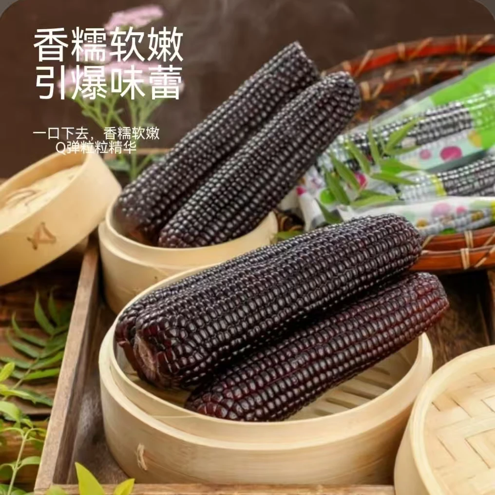 爆款黑糯玉米，软糯香甜又拉丝，花青素营养早餐