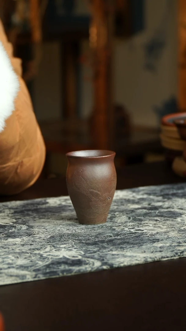 茶杯紫砂68号 特惠柴烧杯 宜兴紫砂原矿作品
