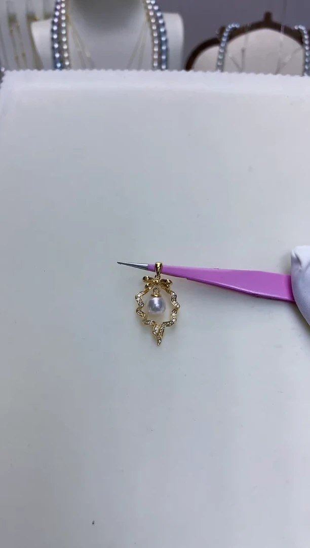 【闪购商品】海水珍珠饰品银S925镶嵌设计款吊坠