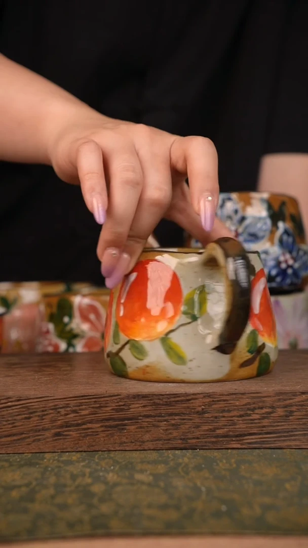 摆件泥垚手作 景德镇手工手绘器物