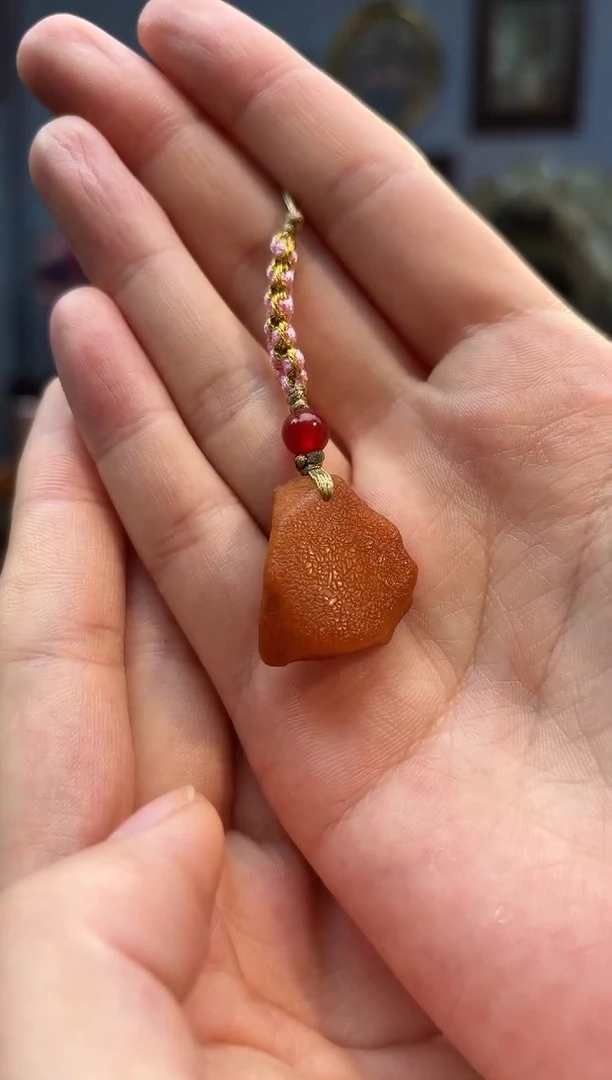 琥珀颈饰未镶嵌手机挂