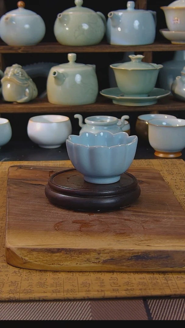 原矿原釉汝瓷福利杯