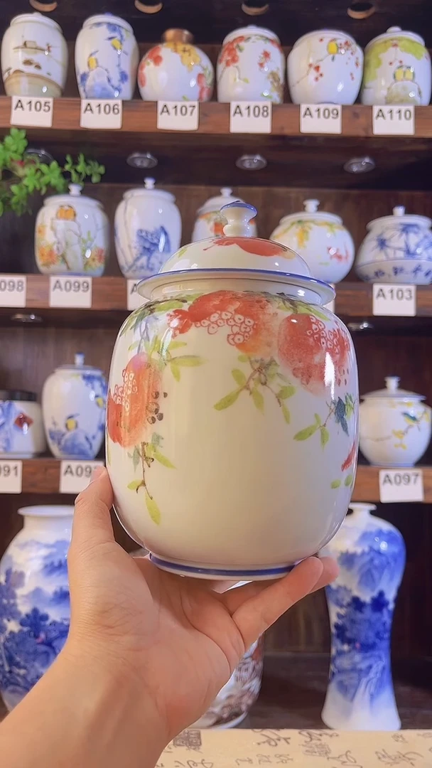 晨**雾迎君陶瓷纯手工手绘