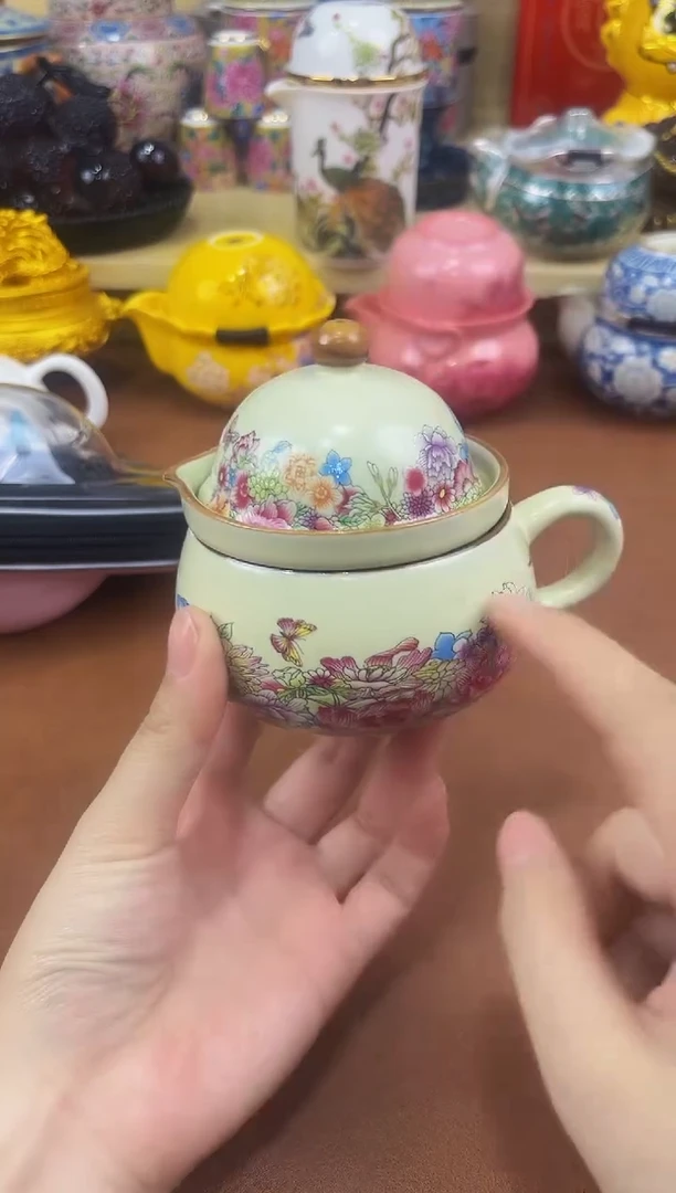 陶瓷茶具摆件旅行套组