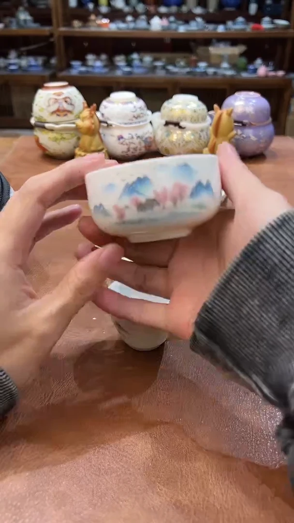真的很便宜会开片的旅行茶具