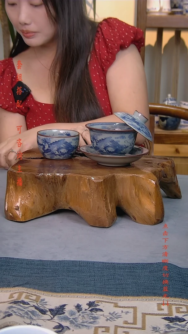 简装家用款2件套 老陶泥开片纹陶瓷茶具