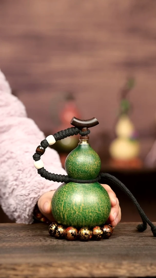 447号中药煮色 300 ml左右 大漆葫芦水壶/酒壶 一物一拍